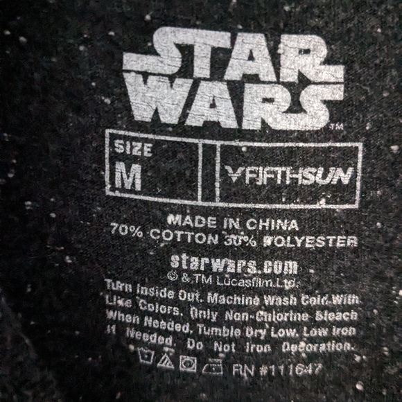 Star Wars - Black Death Star T-shirt (size Medium) - Picture 3 of 4